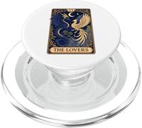 The Lovers Phoenix Dragon Vintage Tarot Card PopSockets PopGrip pour MagSafe