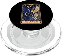 The Lovers Phoenix Dragon Vintage Tarot Card PopSockets PopGrip pour MagSafe