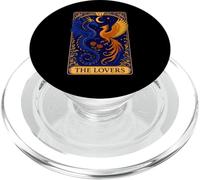 The Lovers Phoenix Dragon Vintage Tarot Card PopSockets PopGrip pour MagSafe
