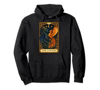 The Lovers Phoenix Dragon Vintage Tarot Card Sweat à Capuche