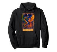 The Lovers Phoenix Dragon Vintage Tarot Card Sweat à Capuche