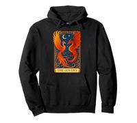 The Lovers Phoenix Dragon Vintage Tarot Card Sweat à Capuche
