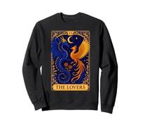 The Lovers Phoenix Dragon Vintage Tarot Card Sweatshirt