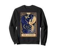The Lovers Phoenix Dragon Vintage Tarot Card Sweatshirt