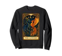 The Lovers Phoenix Dragon Vintage Tarot Card Sweatshirt