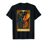 The Lovers Phoenix Dragon Vintage Tarot Card T-Shirt
