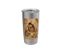 The Lovers Tarot Card Scrapbook Design Gobelet isotherme en acier inoxydable double paroi