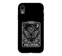 The Lovers Tarot Card Skeleton Hands XOXO Occult Coque pour iPhone XR