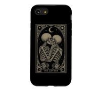 The Lovers Tarot Carte Squelette Gothique Halloween Sorcière Coque pour iPhone SE (2020) / 7/8