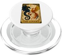The Lovers Tarot Reader Vintage Phoenix et Dragon PopSockets PopGrip pour MagSafe