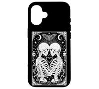 The Lovers Vintage Tarot Card Astrology Goth Halloween Women Coque pour iPhone 16