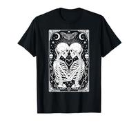 The Lovers Vintage Tarot Card Astrology Goth Halloween Women T-Shirt