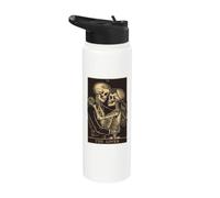The Lovers Vintage Tarot Card - Gothic Halloween Tee Stainless Steel Insulated Water Bottle