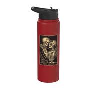 The Lovers Vintage Tarot Card - Gothic Halloween Tee Stainless Steel Insulated Water Bottle