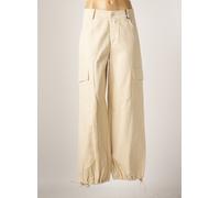 the lulù pantalons femme de couleur beige 40