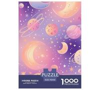 The Lune and Stars 1000 Pieces Puzzle pour Adulte Jeu Éduchatif Défi De l'art De La Décoration Moderne Adultes Enfants 70x50cm/1000pcs