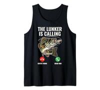 The Lunker is Calling Funny Bass Fishing Call For Pêcheurs Débardeur