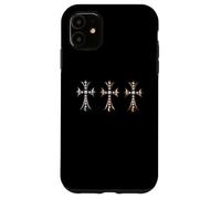 The Luxury Pave Diamond Cross Gold Silver Bronze Coque pour iPhone 11