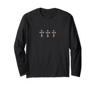 The Luxury Pave Diamond Cross Gold Silver Bronze Manche Longue