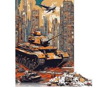 The M1A2 SEP Abrams Puzzles 1000 Pièces Cadeau Unique Jeu Éducatif Défi Jouet À De Qualité Supérieure Peinture Art pour Adultes Et Enfants À Partir De 14 Ans 1000pcs (38x26cm)