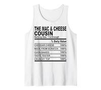 The mac & cheese cousin nutrition fact fun cousins hommes femmes Débardeur