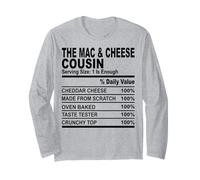 The mac & cheese cousin nutrition fact fun cousins hommes femmes Manche Longue