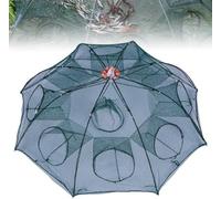 The Magic - Piège de pêche pliable - Piège à poissons pour gros poissons - Cage d'appât portable - Filet de pêche portable - Pour attraper les poissons, les crevettes, les crabes et les écrevisses (10