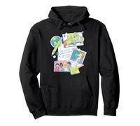 The Magic School Bus Classroom Items Collage Retro Cartoon Sweat à Capuche
