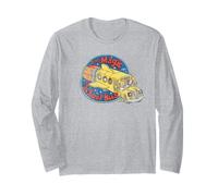 The Magic School Bus Vintage Distressed Bus Logo Cartoon Manche Longue