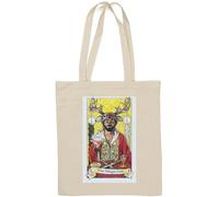 The Magician Tarot Card Art Logo Sac fourre-tout en coton naturel Blanc