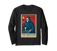 The Magician Tarot Card Gothic Halloween Grim Reaper Occult Manche Longue