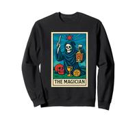 The Magician Tarot Card Gothic Halloween Grim Reaper Occult Sweatshirt