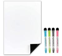 The Magnet Shop Petit tableau blanc TMS pour réfrigérateur, mini tableau blanc magnétique, tableau magnétique effaçable à sec, liste de tâches, planificateur de repas hebdomadaire