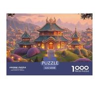 The Magnificent Ancient City 1000 Pièces Carton Extra-épais Coffret De Puzzles Twilight Hilltop Town Stimulant Et Éducatif Jeu Créatif Puzzles pour Adultes Et Enfants 52x38cm/1000pcs