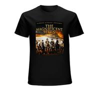The Magnificent Seven Men Black T-Shirt Print Unisex Cotton Tee Shirt L
