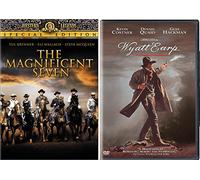 The Magnificent Seven + Wyatt Earp DVD Western Pack 2 Movie Set Action Bundle