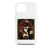 The Maid Black Cat Art Déco, Meurtre Mystère Coque pour iPhone 13