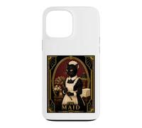 The Maid Black Cat Art Déco, Meurtre Mystère Coque pour iPhone 13 Pro Max