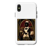 The Maid Black Cat Art Déco, Meurtre Mystère Coque pour iPhone X/XS