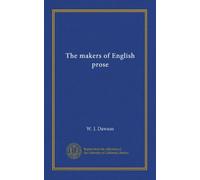 The makers of English prose