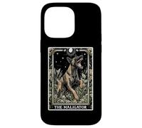 The Maligator Carte de Tarot pour Chien Malinois Belge Lune sorcière Coque pour iPhone 14 Pro Max