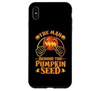 The Man Behind The Pumpkin Seed Halloween Grossesse Men Dad Coque pour iPhone XS Max