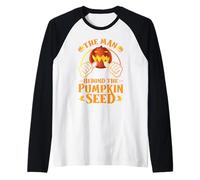 The Man Behind The Pumpkin Seed Halloween Grossesse Men Dad Manche Raglan