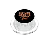 The Man Behind The Pumpkin Seed Halloween Grossesse Men Dad PopSockets PopGrip pour MagSafe