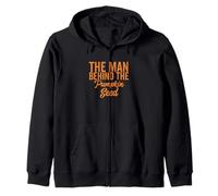 The Man Behind The Pumpkin Seed Halloween Grossesse Men Dad Sweat à Capuche