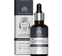 The Man Company Anti-Graying Hair & Beard Serum for Men Hair Shine & Nourishment, Delay & Reverses Grays, Strengthen Hair & Bread Roots, Toxin Free, for All Hair Type, 30Ml