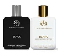 The Man Company Eau de toilette blanche (50 ml) et eau de toilette noire (50 ml) - Coffret cadeau élégant pour homme - Eau de toilette de qualité supérieure - Parfum longue durée - Meilleur cadeau