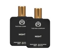 The Man Company Parfum de nuit pour homme - 2 x 50 ml - Parfum longue durée de qualité supérieure - Citrusy, exotique et bois - Cadeau pour homme - Spray pour le corps de nuit de rendez-vous