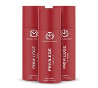 The Man Company Privilege Lot de 3 déodorants intenses pour homme | Spray corporel de qualité supérieure | Fragrance longue durée | Parfait pour un usage quotidien | Cadeau pour Husband, Boyfriend -