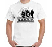 The Man from Uncle t Shirt Schwarz Herren Mens Retro TV Show David McCallum NCIS Program Top 1 Hemden(Small)